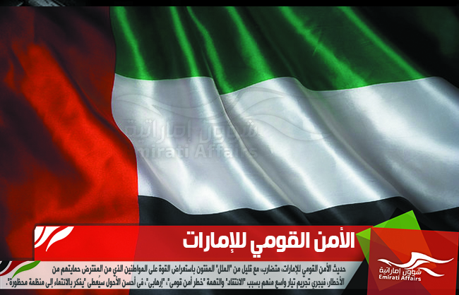 الأمن القومي للإمارات