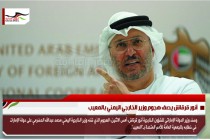 أنور قرقاش يصف هجوم وزير الخارجي اليمني بالمعيب