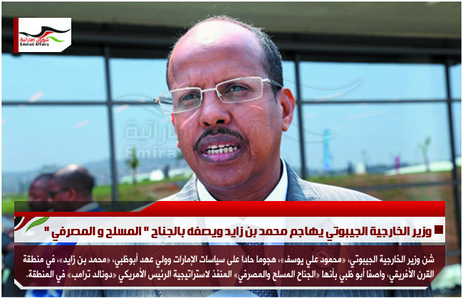 وزير الخارجية الجيبوتي يهاجم محمد بن زايد ويصفه بالجناح " المسلح و المصرفي "