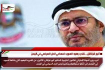 أنور قرقاش .. نقدر جهود السويد لمساعي الحل السياسي في اليمن