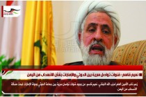 نعيم قاسم : قنوات تواصل سرية بين الحوثي والإمارات بشأن الانسحاب من اليمن