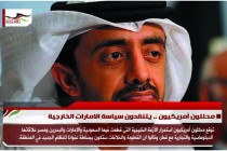 محللون أمريكيون .. يتنقدون سياسة الامارات الخارجية