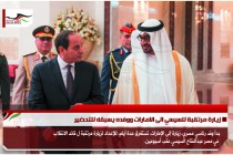 زيارة مرتقبة للسيسي الى الامارات ووفده يسبقه للتحضير