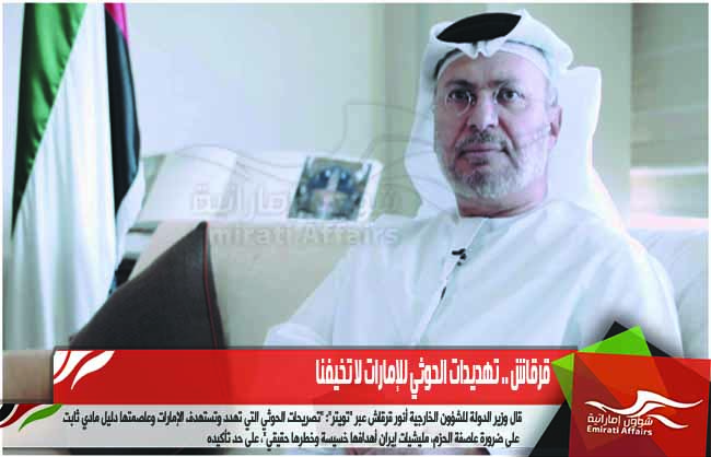 قرقاش .. تهديدات الحوثي للإمارات لا تخيفنا