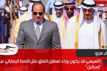 إعلام عبري: السيسي قد يكون وراء تعطيل اتفاق نقل النفط الإماراتي عبر "إسرائيل"