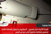 للمرة الثانية خلال إسبوع ...الحوثيون يزعمون إسقاط طائرة تجسس إماراتية بصاروخ أرض جو في اليمن