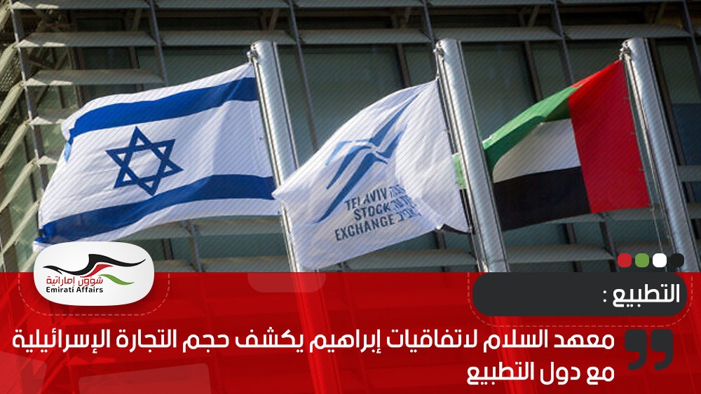 معهد السلام لاتفاقيات إبراهيم يكشف حجم التجارة الإسرائيلية مع دول التطبيع