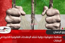 منظمة حقوقية دولية تنتقد الإصلاحات القانونية الأخيرة في الإمارات