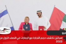 إسرائيل تكشف حجم التجارة مع الإمارات في النصف الأول من 2022