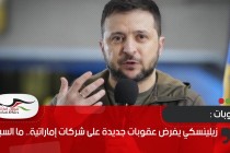 زيلينسكي يفرض عقوبات جديدة على شركات إماراتية.. ما السبب؟