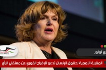 المقررة الأممية لحقوق الإنسان تدعو للإفراج الفوري عن معتقلي الرأي في سجون أبوظبي