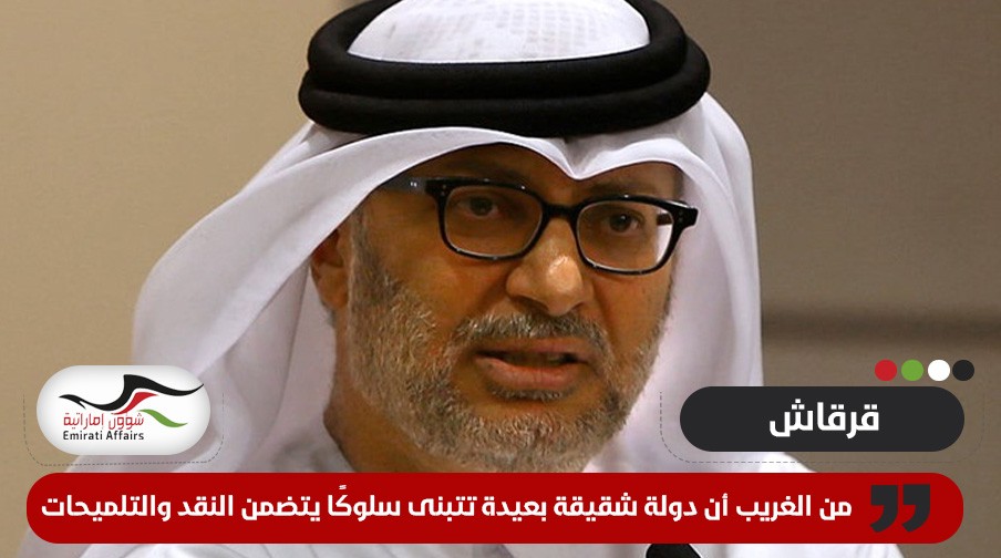 قرقاش يرد على تصريحات الرئيس الجزائري
